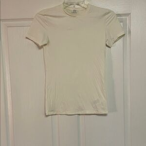 Wilfred Short Sleeve Cream Tee S